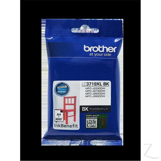 Brother High Yield Black Cartridge for MFCJ3530/ MFCJ3930/ MFCJ2330DW/ MFCJ2730DW | LC3719XL-BK