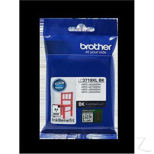 Brother High Yield Black Cartridge for MFCJ3530/ MFCJ3930/ MFCJ2330DW/ MFCJ2730DW | LC3719XL-BK