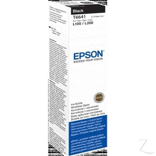 Epson T6641 Black Ink Bottle 70ml EcoTank