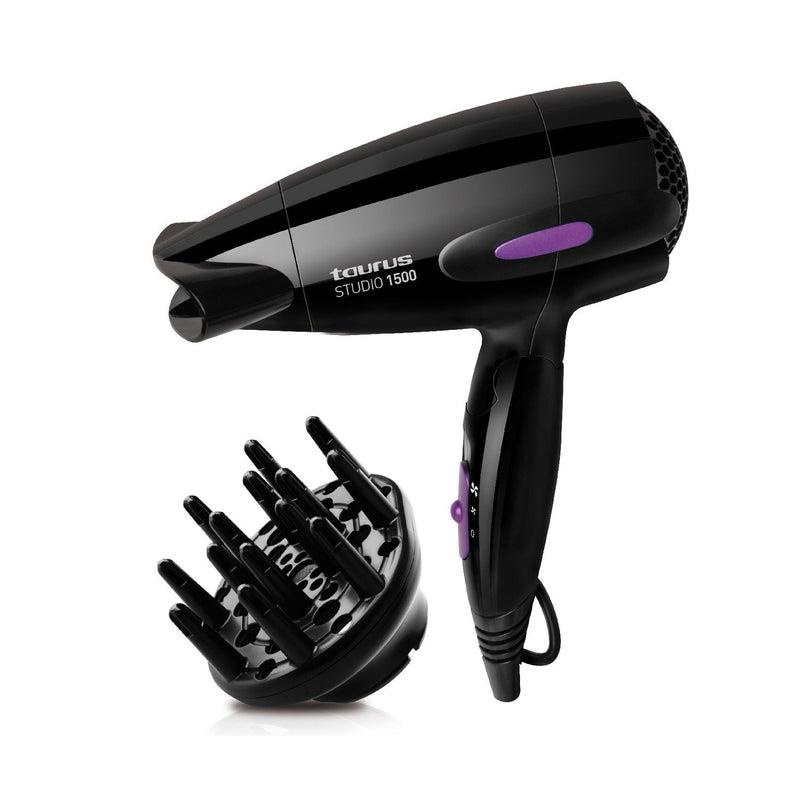 Taurus Hair Dryer DC Motor Plastic Black 2 Speed 1500W "Studio 1500"