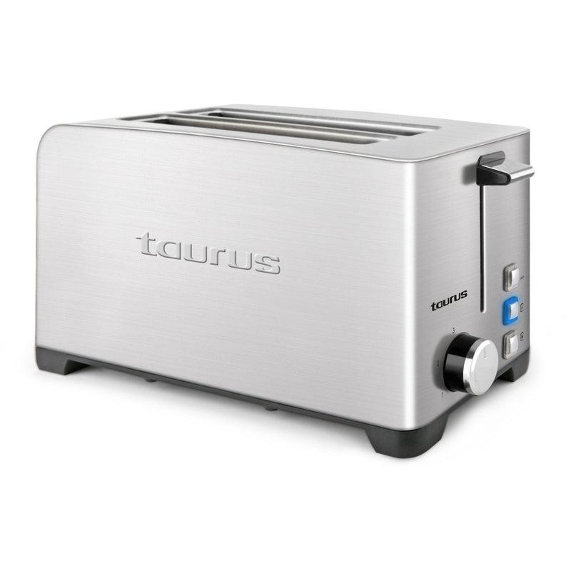 Taurus Toaster 4 Slice Stainless Steel Brushed 5 Heat Settings 1400W "My Toast Duplo Legend"