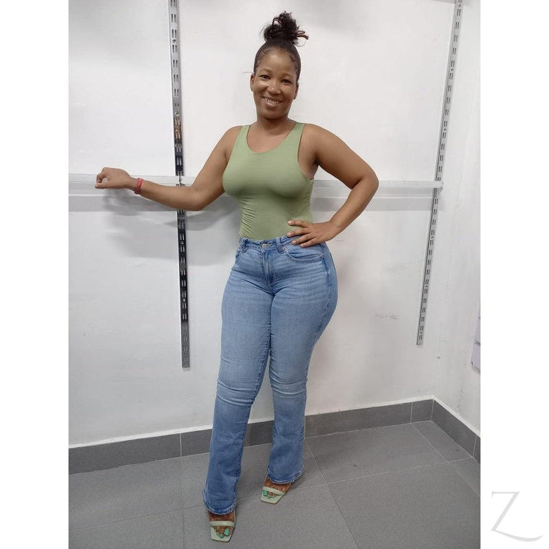 Buy-Ladies Super Stretchy Super Strong Bootleg Denim Jeans | Plain | "Khozi"-Online-in South Africa-on Zalemart