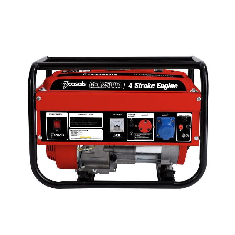 Casals Generator Recoil Start Steel Red Single Phase 4 Stroke 2000W