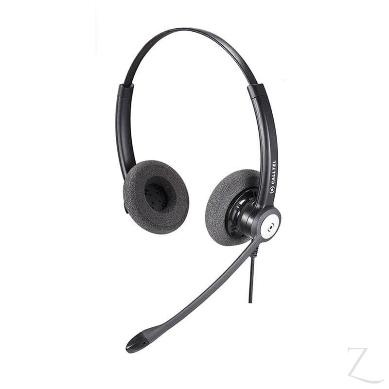 Calltel HW333N DH Stereo-Ear Noise-Cancelling Headset - Quick Disconnect Connector