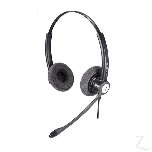 Calltel HW333N DH Stereo-Ear Noise-Cancelling Headset - Quick Disconnect Connector