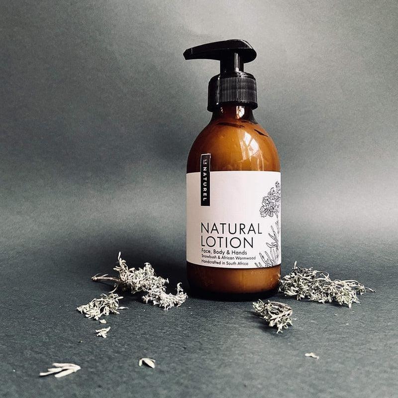 Natural Lotion - For Hands, Face & Body -Cape Snowbush & African Wormwood - (200ml) Le Naturel