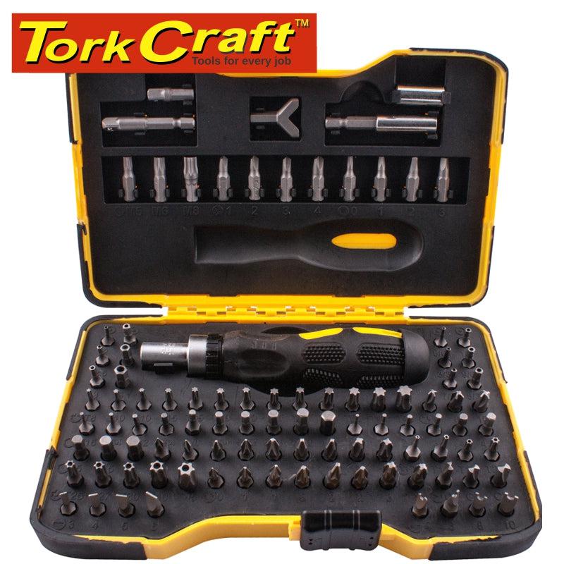 101 Pc Screwdriver Insert Bit Set In Storage Case - All Bit Types