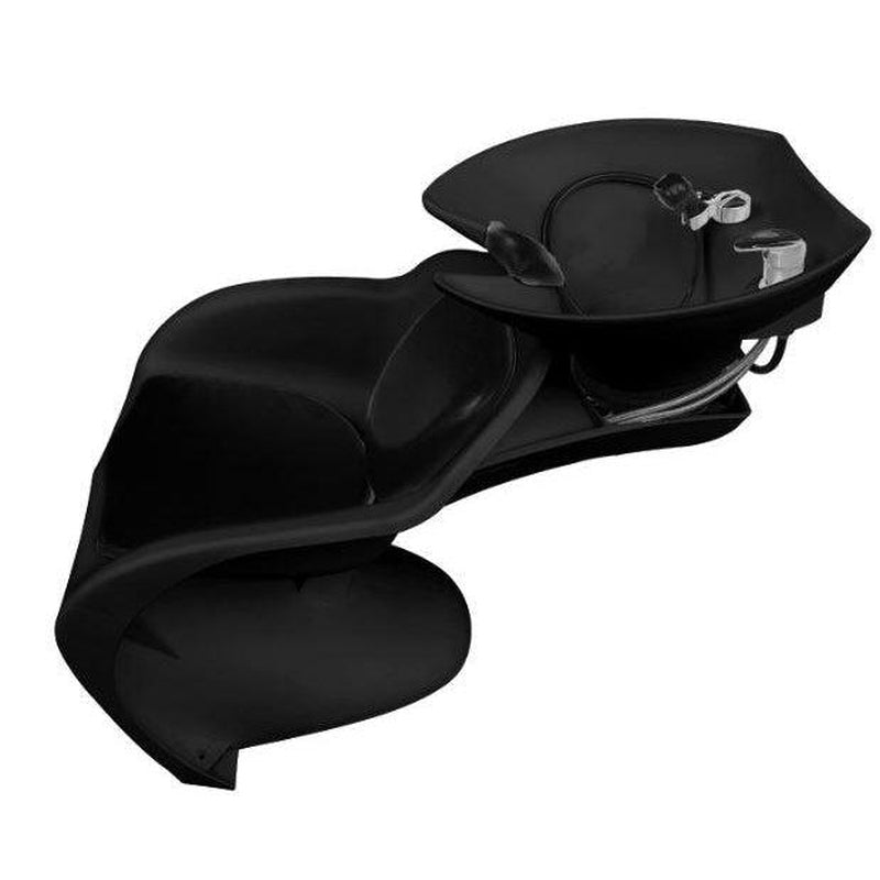Lucky Backwash Chair With Wash Basin Plastic Black