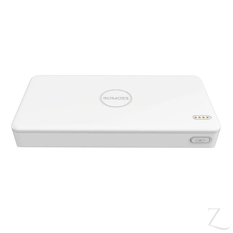 Romoss Pulse 20 20000mAh Input: Micro USB 5V 2.1A|Output: 1 x USB 5V 2.1A|1 x USB 5V 1A Power Bank - White