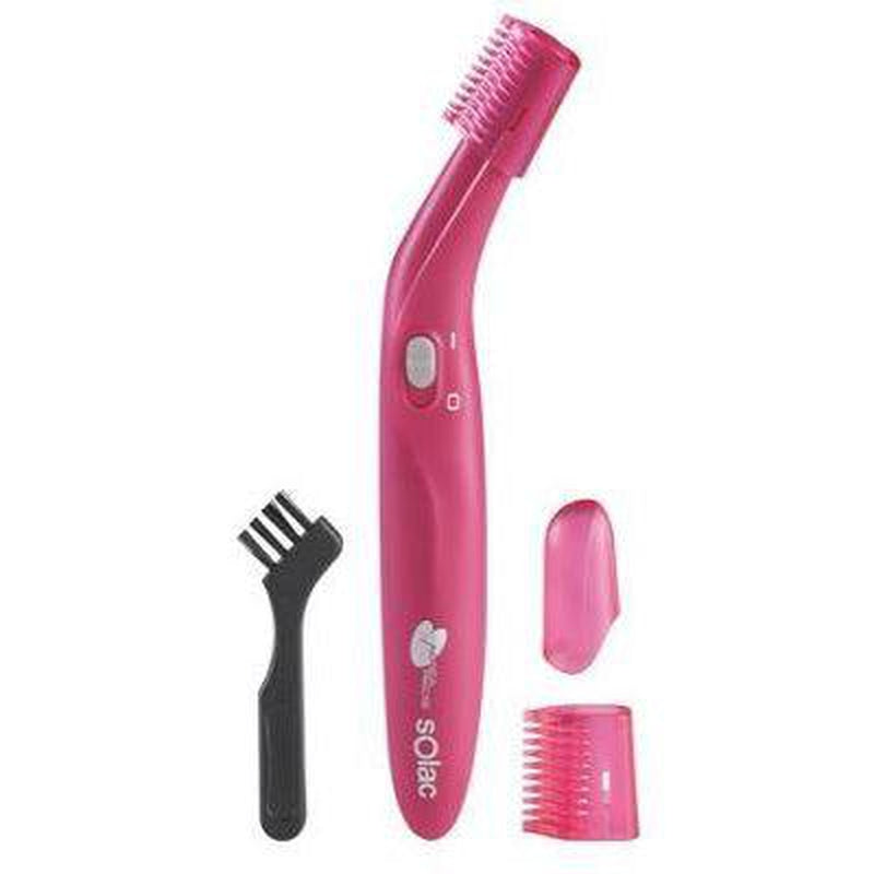 Solac Shaver Battery Operated Plastic Pink "Aissea Precisse"