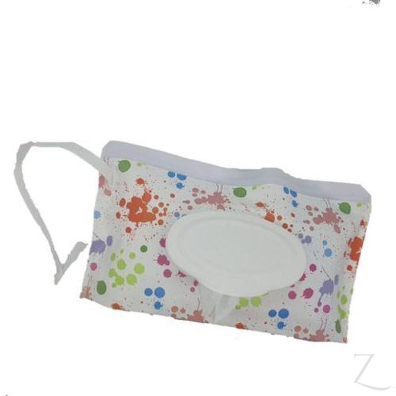Reusable Wet Wipes Pouch - Splashed Paint - Zalemart