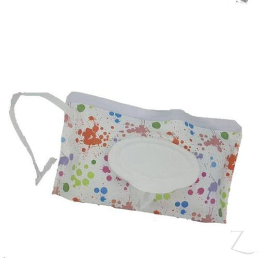 Reusable Wet Wipes Pouch - Splashed Paint - Zalemart