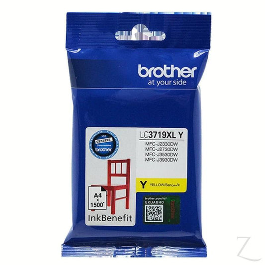 Brother High Yield Yellow Cartridge for MFCJ3530/ MFCJ3930/ MFCJ2330DW/ MFCJ2730DW | LC3719XL-Y