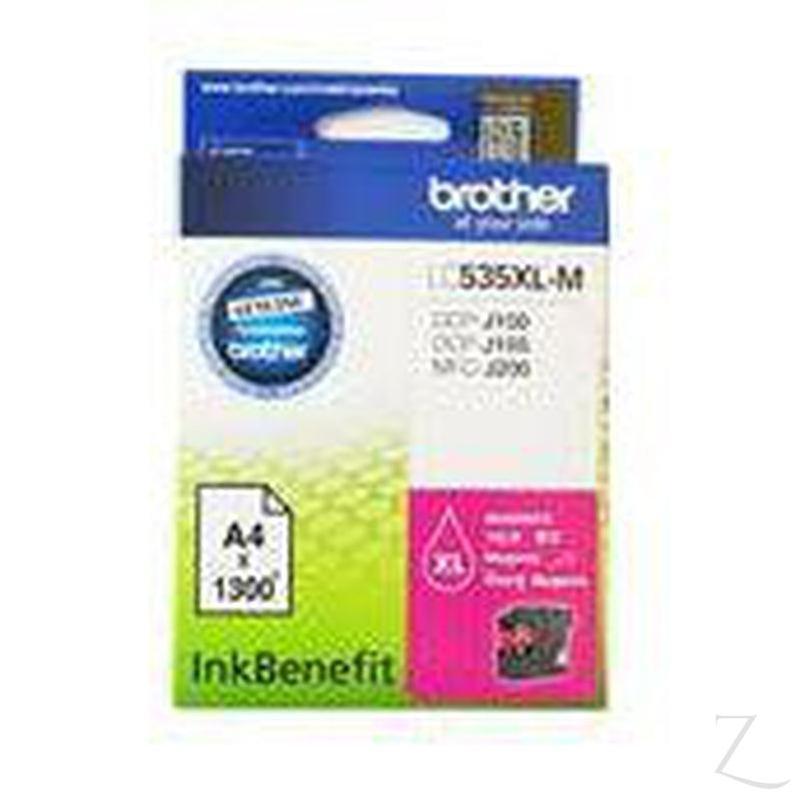 Brother High Yield Magenta Cartridge for DCPJ105/ MFCJ200 | LC535X-M