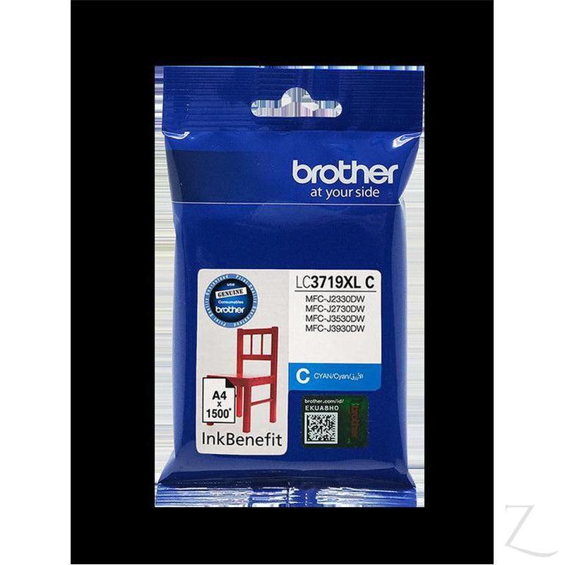 Brother High Yield Cyan Cartridge for MFCJ3530/ MFCJ3930/ MFCJ2330DW/ MFCJ2730DW | LC3719XL-C