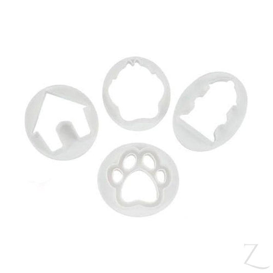 Cookie Cutter Set - Doggy Paw & House - Zalemart