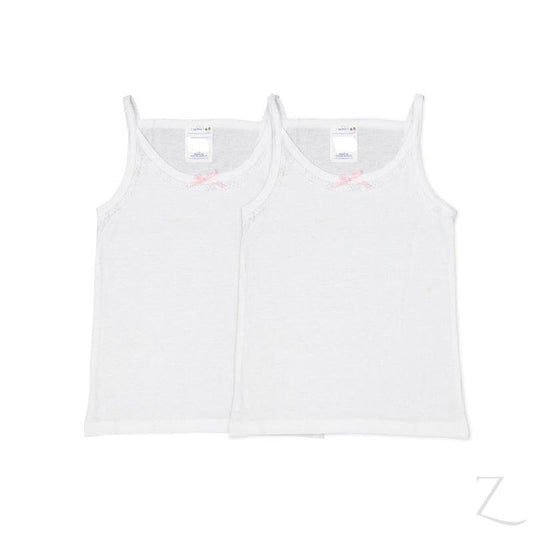 Buy-Girls Vests ( 2pk ) - White-4-5-Online-in South Africa-on Zalemart