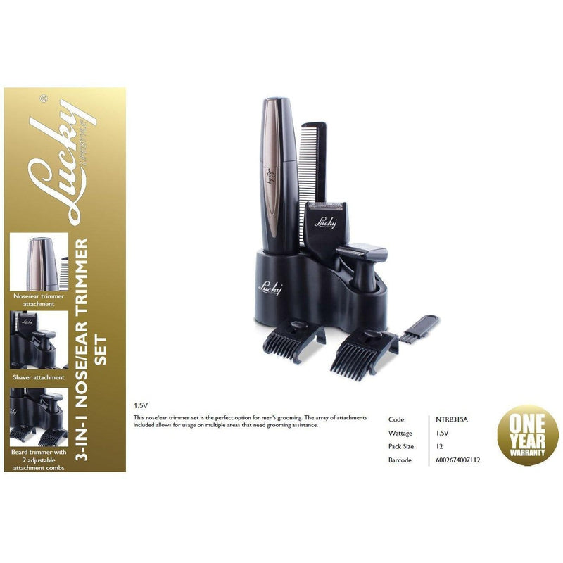 Buy-Lucky Trimmer Set Plastic Black-Online-in South Africa-on Zalemart