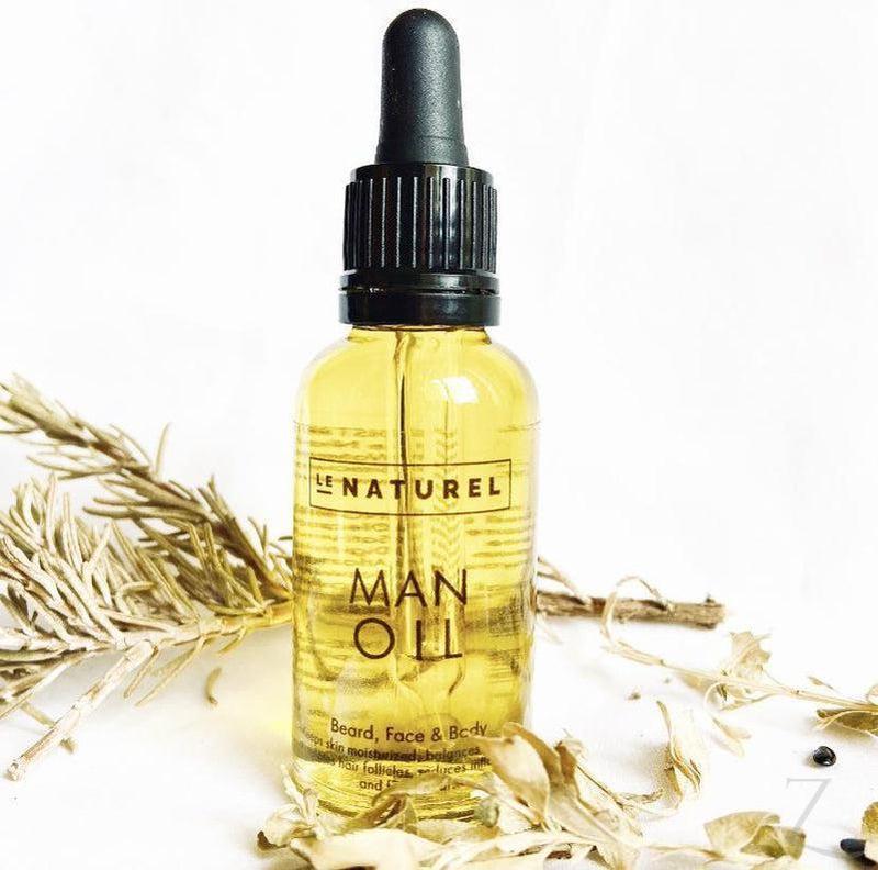 Man Oil (30ml) - For Beard, Face & Body Le Naturel