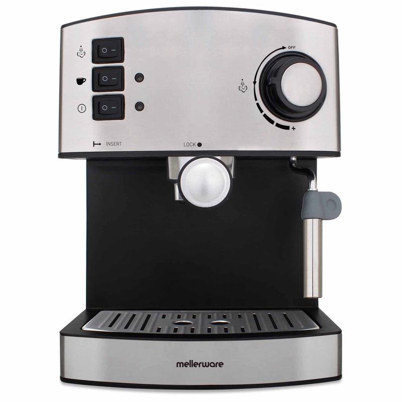 Buy-Mellerware Coffee Maker Espresso Stainless Steel Brushed 15Bar 850W "Trento"-Online-in South Africa-on Zalemart