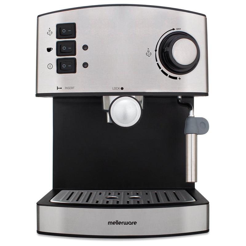 Buy-Mellerware Coffee Maker Espresso Stainless Steel Brushed 15Bar 850W "Trento"-Online-in South Africa-on Zalemart