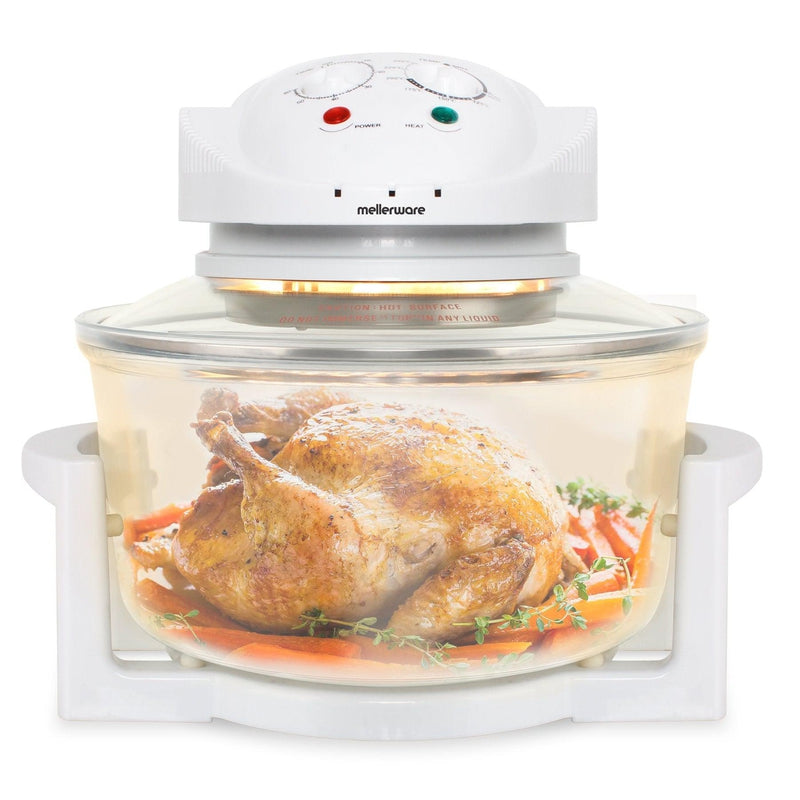 Buy-Mellerware Convection Cooker Adjustable Temperature Glass White 12L 1400W "Turbo Cook"-Online-in South Africa-on Zalemart