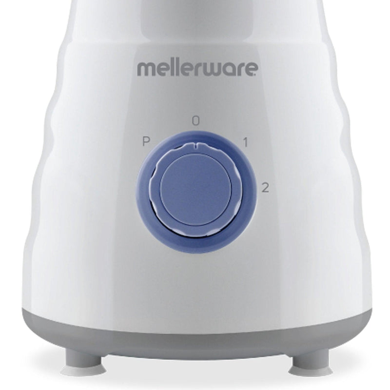 Buy-Mellerware Jug Blender With Coffee Mill & 4 Metal Straws Plastic White 1.5L 500W "Sylvio"-Online-in South Africa-on Zalemart