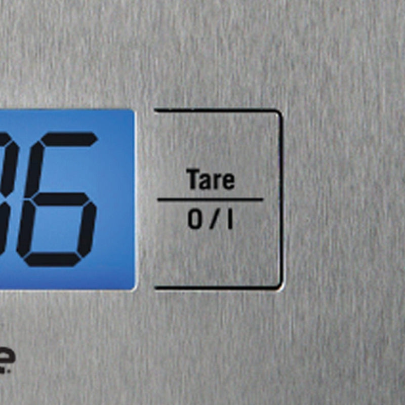 Buy-Mellerware Kitchen Scale Battery Operated LCD Display Stainless Steel Brushed 5kg 4.5V "Saxony"-Online-in South Africa-on Zalemart