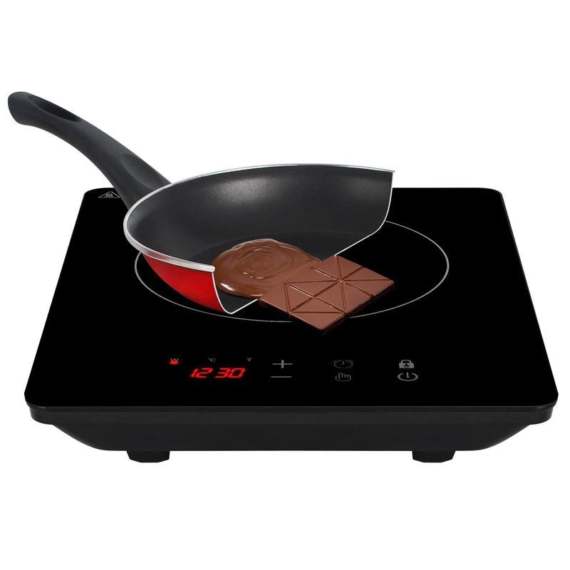 Buy-Mellerware Pack | 5 Piece Black Induction Cooker And Pot Set 1800W "Capri"-Online-in South Africa-on Zalemart