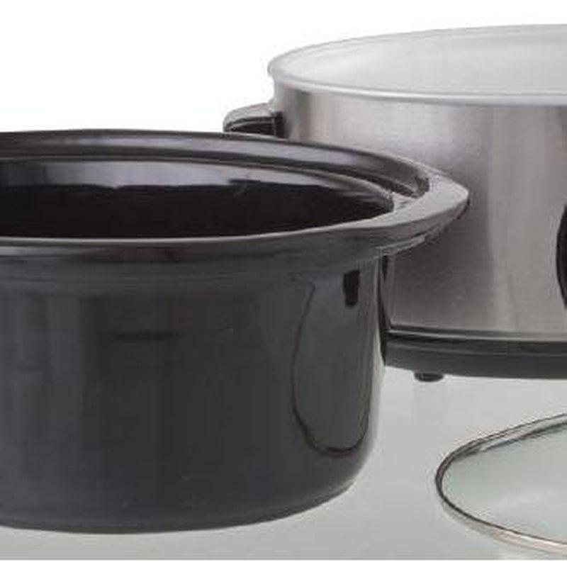 Buy-Mellerware Slow Cooker Stainless Steel Brushed 6.5L 320W "Tempo"-Online-in South Africa-on Zalemart