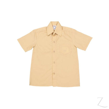 Buy-Shortsleeve Raised Collar Shirt - Biscuit-Age 5-Online-in South Africa-on Zalemart