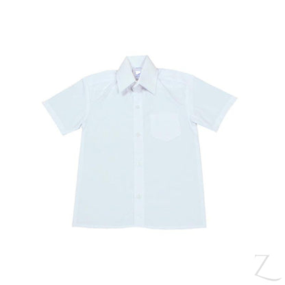Buy-Shortsleeve Raised Collar Shirt - White-Age 5-Online-in South Africa-on Zalemart