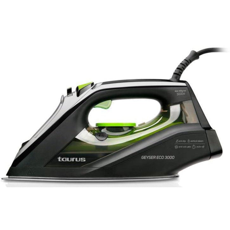 Buy-Taurus Iron Steam / Dry / Spray Anodized Black 330ml 3000W "Geyser Eco 3000"-Online-in South Africa-on Zalemart