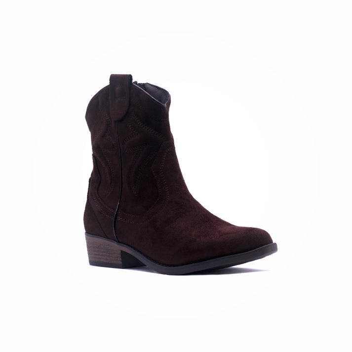 Ladies Cowboy Ankle Boots | Plain Pattern | "Merry"