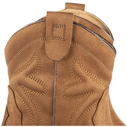 Ladies Cowboy Ankle Boots | Plain Pattern | "Merry"