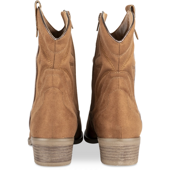 Ladies Cowboy Ankle Boots | Plain Pattern | "Merry"
