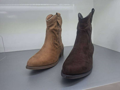 Ladies Cowboy Ankle Boots | Plain Pattern | "Merry"