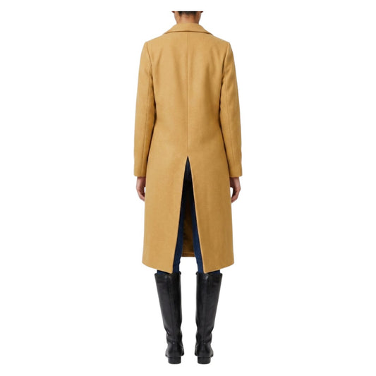 Ladies Strong Felt Textured Coat | Plain | "Zia" - A Grade