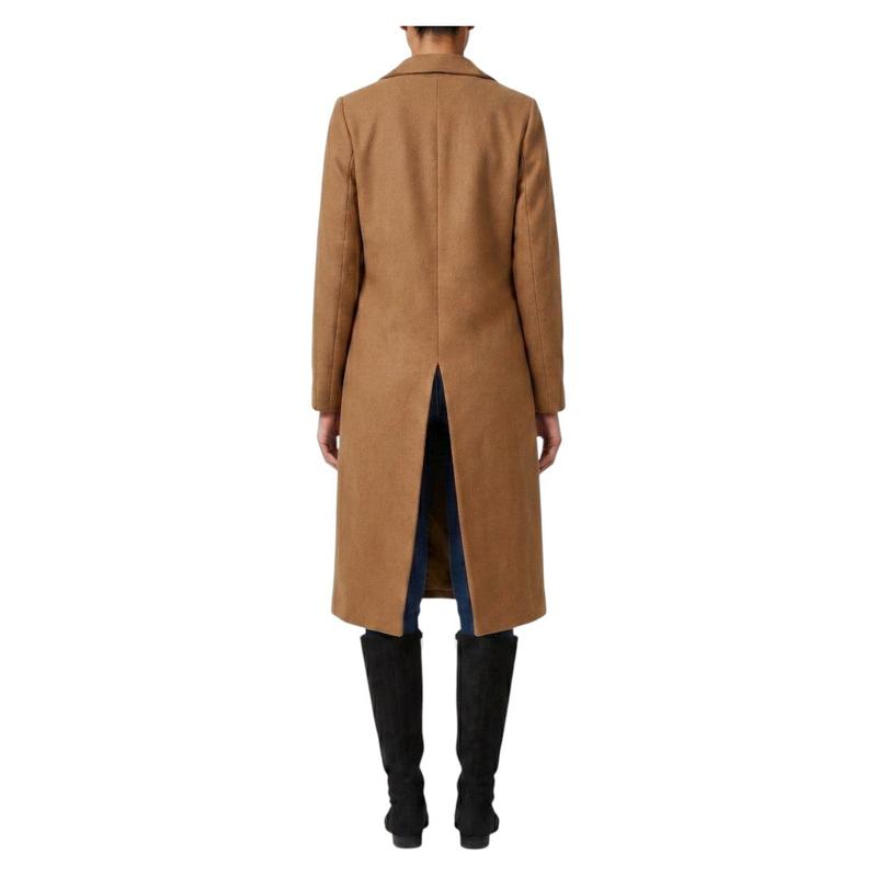 Ladies Strong Felt Textured Coat | Plain | "Zia" - A Grade