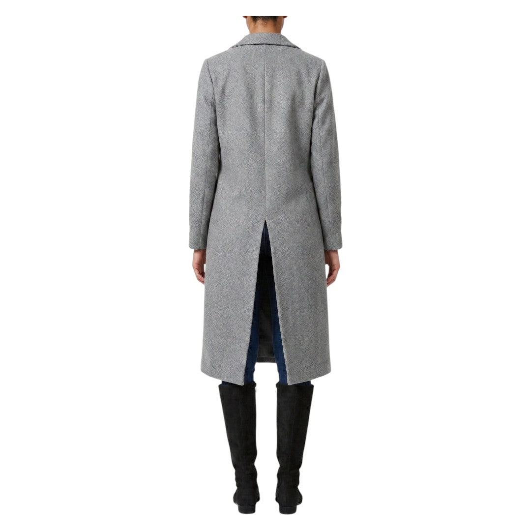 Ladies Strong Felt Textured Coat | Plain | "Zia" - A Grade