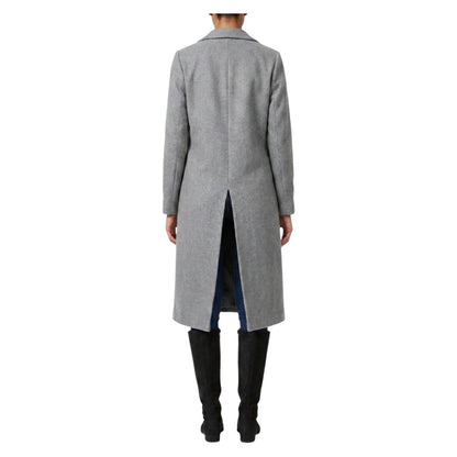 Ladies Strong Felt Textured Coat | Plain | "Zia" - A Grade