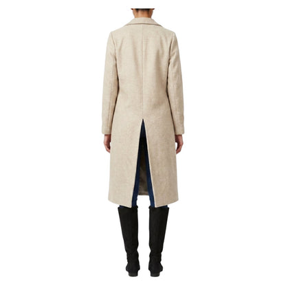 Ladies Strong Felt Textured Coat | Plain | "Zia" - A Grade