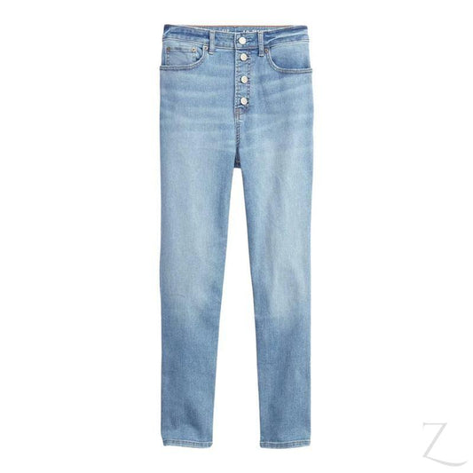 Buy-Girls' Extra High Rise Super Stretchy Super Skinny Super Strong Denim Jeans | Button Fly | "Bobo"-Light Blue-8-9 Years-Online-in South Africa-on Zalemart