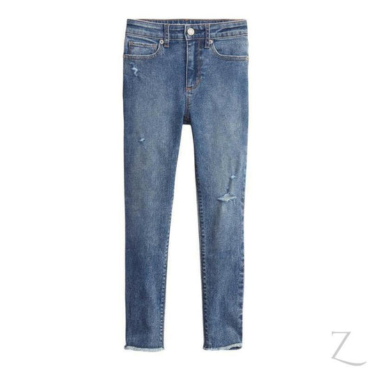 Buy-Girls' High Rise Super Stretchy Super Skinny Super Strong Denim Jeans | Detailed | "Bobo" - B Grade-Online-in South Africa-on Zalemart