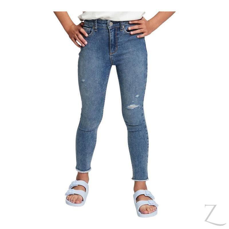 Buy-Girls' High Rise Super Stretchy Super Skinny Super Strong Denim Jeans | Detailed | "Bobo"-B Grade (Small Rejects)-Online-in South Africa-on Zalemart