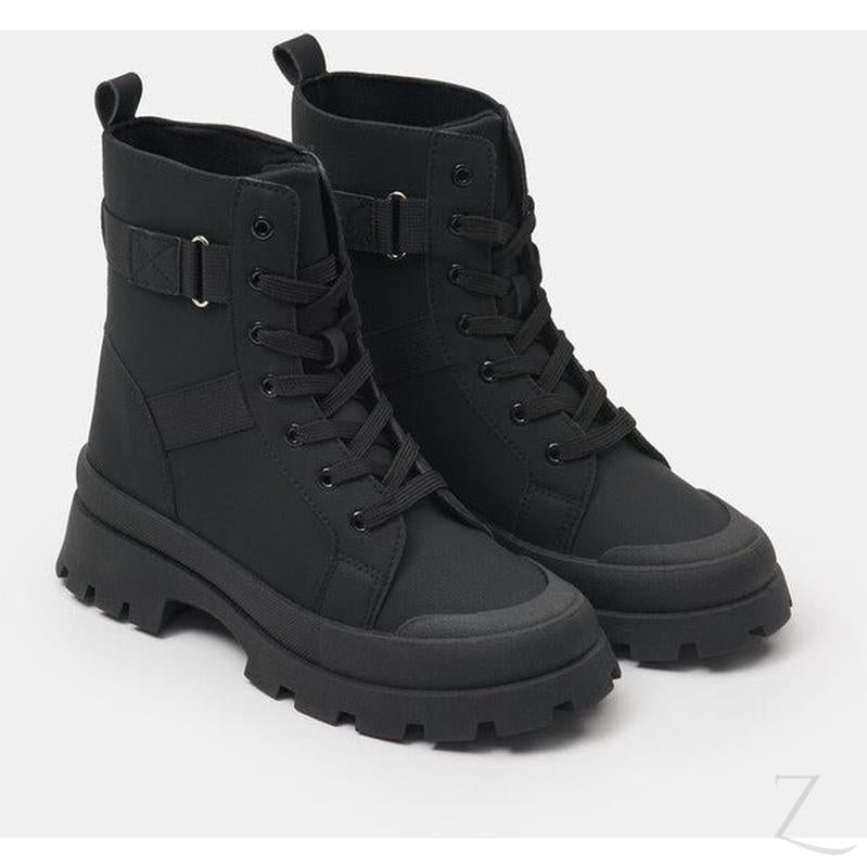Buy-Ladies Ankle Boots | Lace-Up | "Yagi"-Black-3-Online-in South Africa-on Zalemart