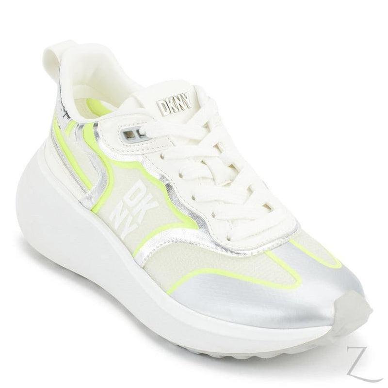 Buy-Ladies Athletic Sneakers | Lace Up | "Shaka" - B Grade-White & Zest-2.5-Online-in South Africa-on Zalemart