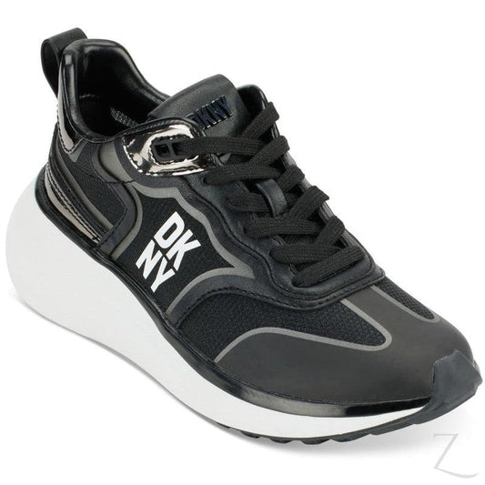 Buy-Ladies Athletic Sneakers | Lace Up | "Shaka"-Black & White-2.5-Online-in South Africa-on Zalemart