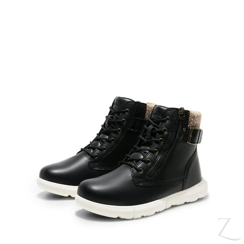 Buy-Ladies Casual Ankle Boots | Fleece - Lining | "Buru"-Black-3-Online-in South Africa-on Zalemart