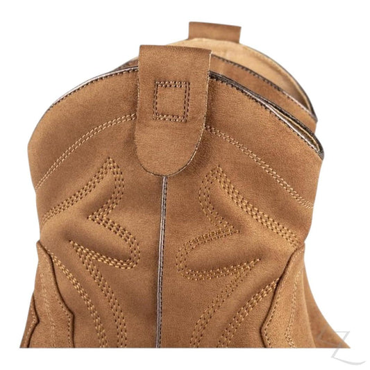 Buy-Ladies Cowboy Ankle Boots | Plain Pattern | "Mara"-Online-in South Africa-on Zalemart